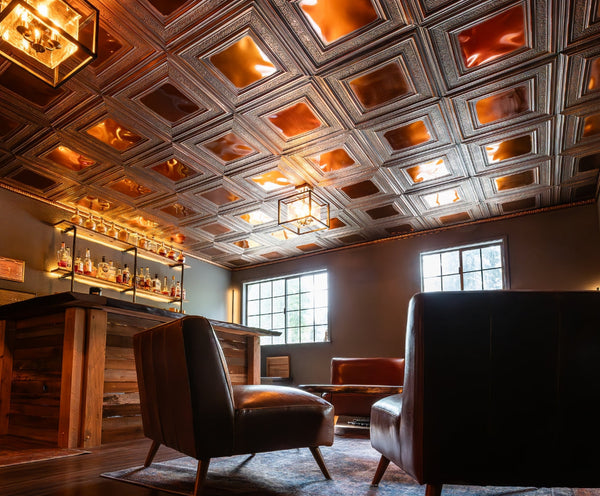 DIY Speakeasy: How Snap Lock Tin Ceilings Turned a Spare Room into a S ...