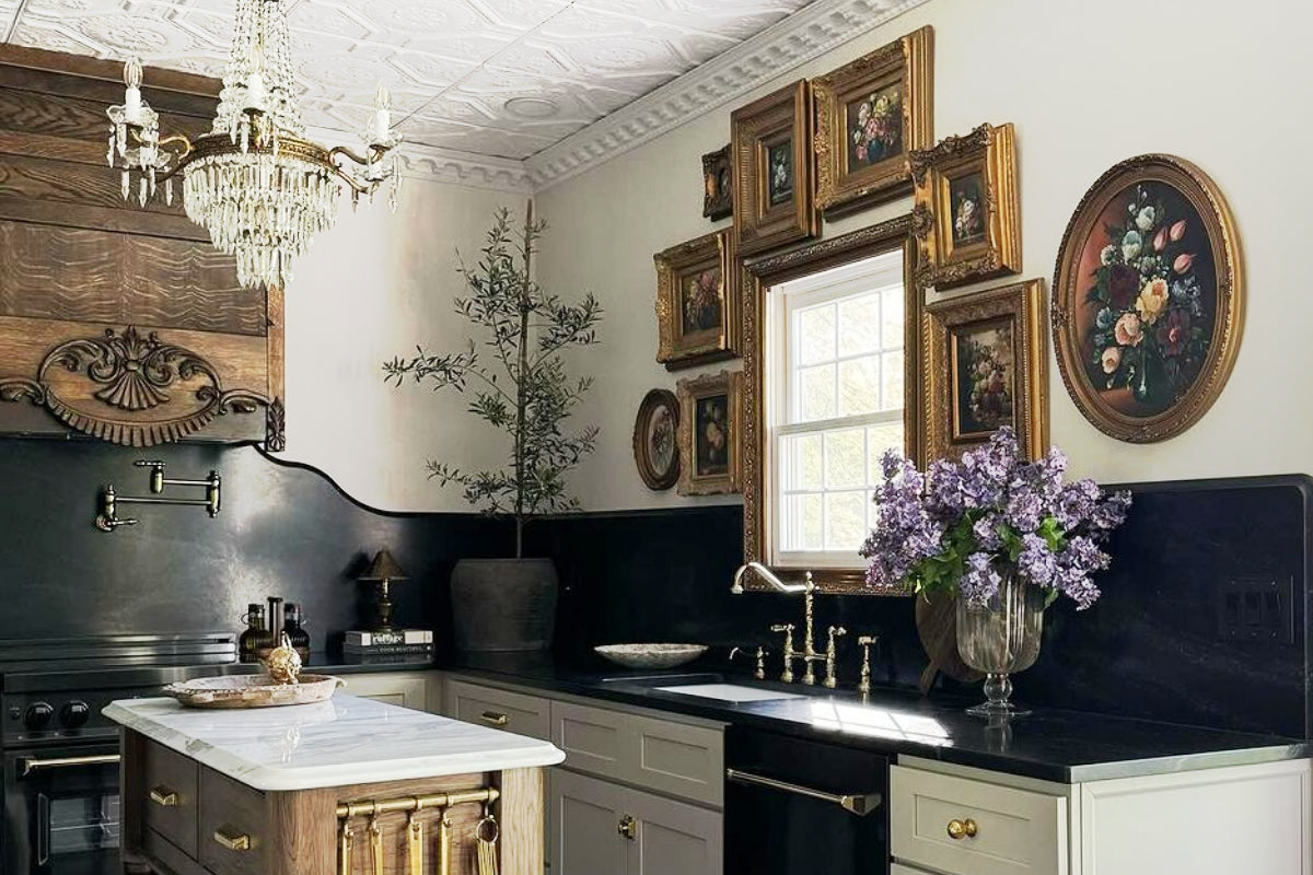Modern Victorian Design Comes to Life in the Kitchen | American Tin Ceilings, image size:1200x800
