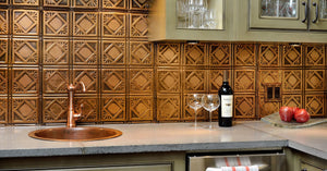 The Heat-Resistant Beauty of a Tin Backsplash