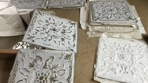 How to Paint Tin Ceiling Tiles