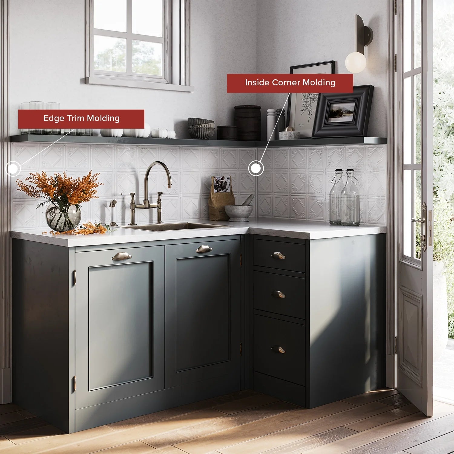 Backsplash Edge Trim Molding